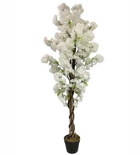 Artificial white cherry - white,