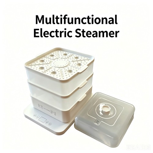 New electric food steamer - food,