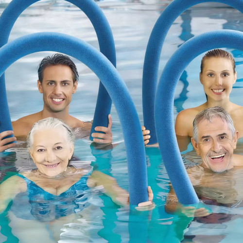 Swimming pool noodle float aid - pool,