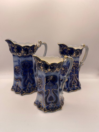 Art nouveau flow blue - nouveau,