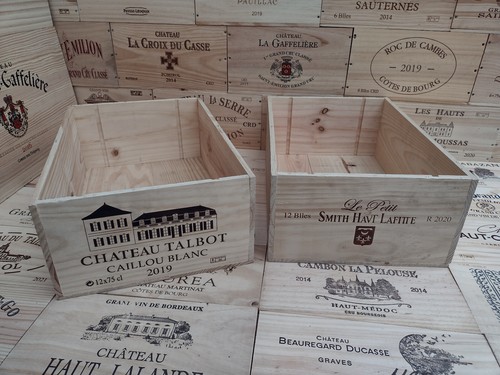 Wooden wine box crate - wooden,
