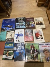 Horse Racing Books X14 ,2 Autographed BROUGH SCOTT HARDBACKS plus 2 Jenny Pitman