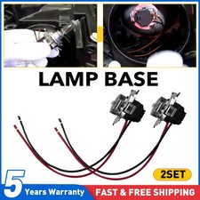 Light Bulb Base Holder Socket Wire Adapter H7 Halogen Lamp Wiring Harness 4PCS