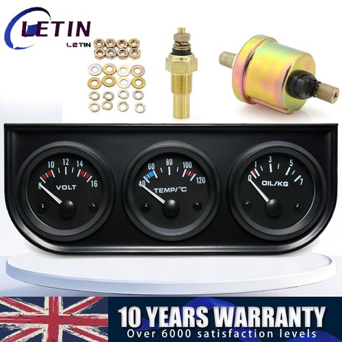 Dc12v 52mm triple gauge kit - triple,