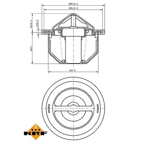 Nrf 725168 thermostat coolant - 725168,