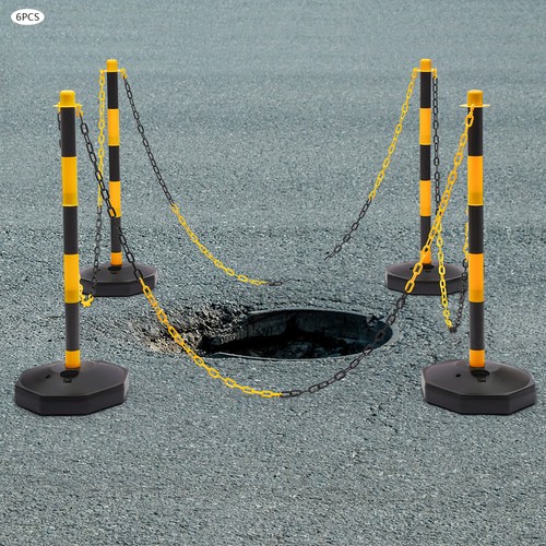 Safety bollards packs - 6,