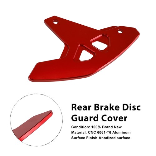 Rear brake disc guard cover - rear,