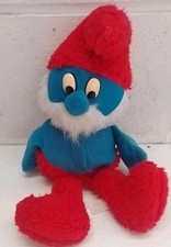 Vintage Papa Smurf Plush 13 Inches Chad Valley Toys