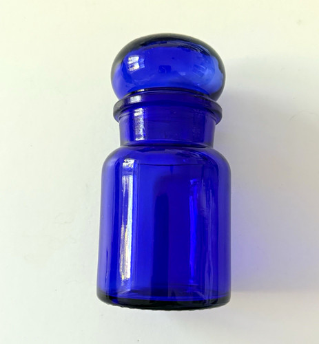 Vintage belgian glass - glass, cobalt