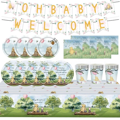 Winnie baby shower decorations - baby,