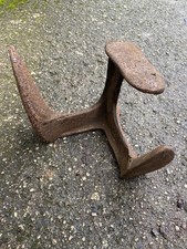 Vintage Cast Iron Shoe Last Cobblers Anvil Old Metal Triple Foot