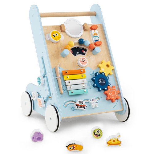 Costway wooden baby - wooden, walker