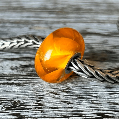 Trollbeads wide orange - trollbeads, braid
