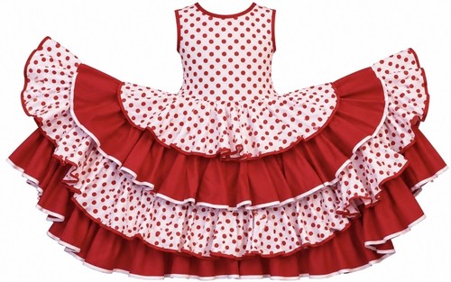 Spanish flamenco dress red - flamenco, &