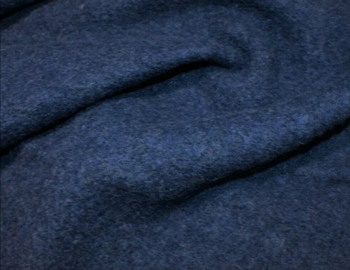 Boiled wool fabric french - boiled,