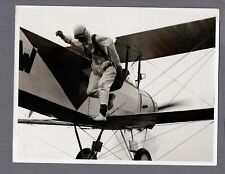 AVRO 504 PARACHUTE JUMP LARGE VINTAGE ORIGINAL CHARLES E BROWN PHOTO