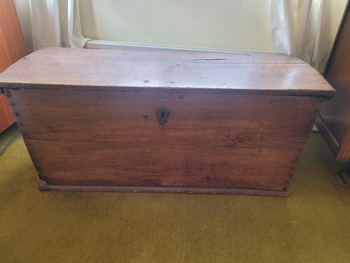 18th century oak blanket chest - century,