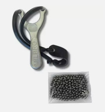 Milbro Traditional Original Thumb Press Slingshot Metal Frame FREE 6mm 100 ammo