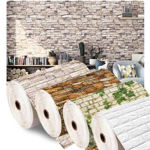 Foam brick wall - foam,