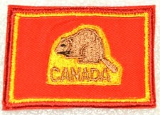 CAFÉ Boy Scout Red Patch Region DISTRICT Beaver Uniform Badge Canada / Europe