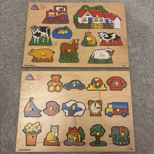 Elc vintage peg puzzles made - vintage,