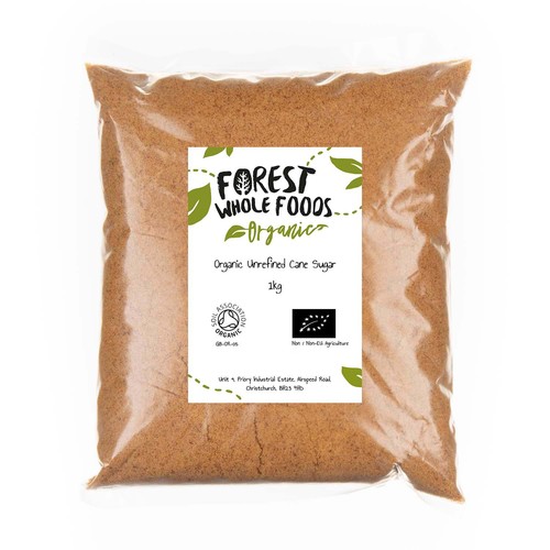 Organic unrefined cane - unrefined, sugar