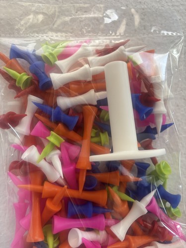 Pack 120 plastic golf - pack, tees