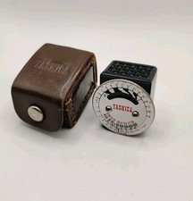 Vintage Yashica YEM Miniature Light Meter Cold Shoe Mount + Leather Case