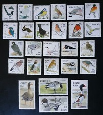 IRELAND 2002-4 BIRDS DEFINITIVE COMPLETE SET 26 VALUES (EURO CURRENCY) MNH 17D