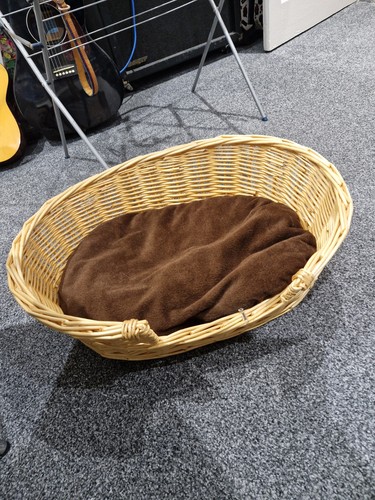 Small wicker dog - dog, basket
