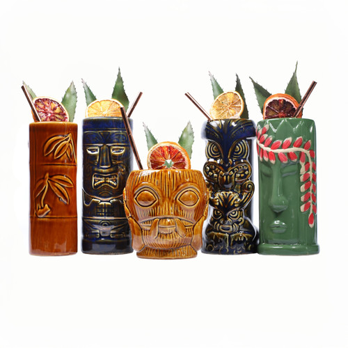 Ceramic tropical tiki party - ceramic,