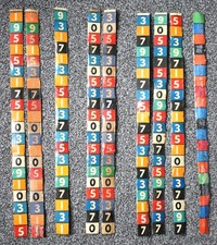 RARE ORIG SAMSON 20-STOP TIN REEL STRIPS FOR MILLS ONE ARM BANDIT SLOT MACHINES