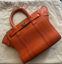 Mulberry Small Zipped Bayswater Crossbody Handheld Leather Orange
