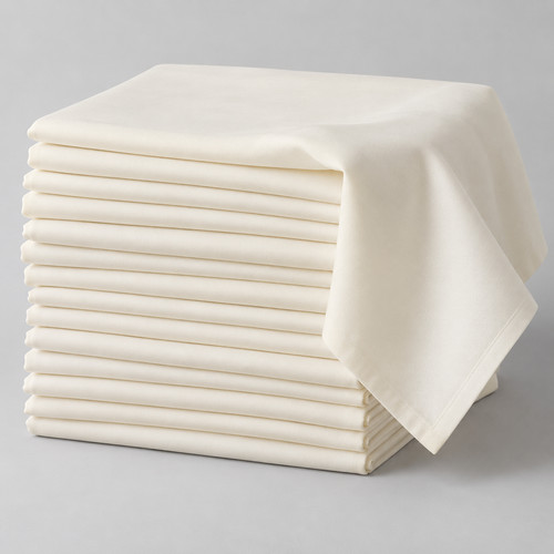 Ivory polyester square - ivory,