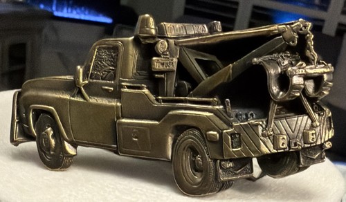Vintage tow truck belt buckle - vintage,