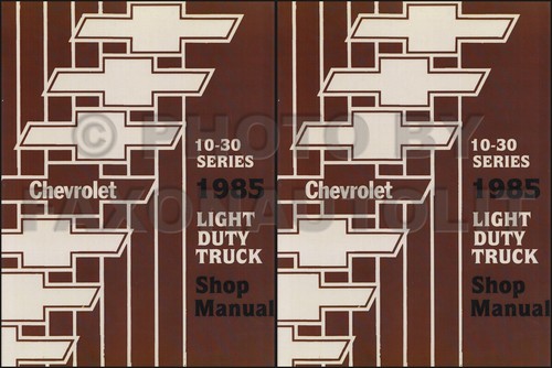 1985 chevy truck shop manual - 1985,