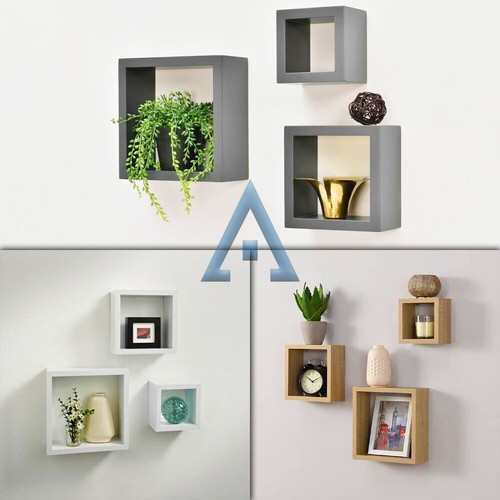 Wall mount wooden floating - wall,