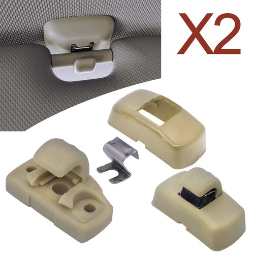 2pcs black sun visor - 2pcs, clip
