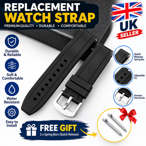 20mm 22mm fkm - rubber, watch