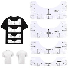 4 x  T Shirt Ruler Guide Vinyl