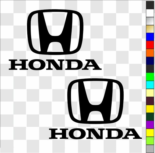 Honda 2 stickers - (car), x