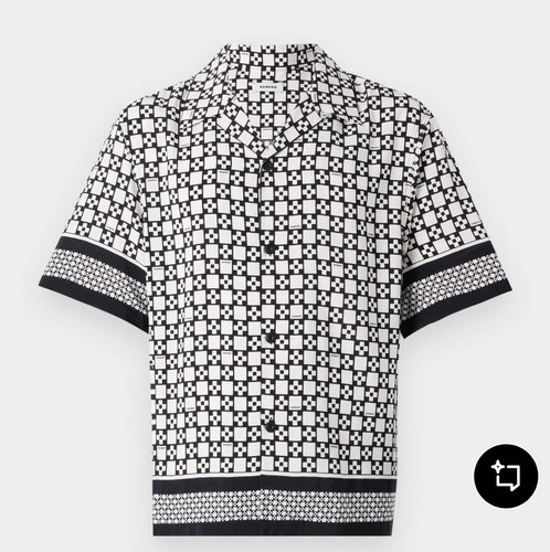 Sandro cross shirt - cross, noir