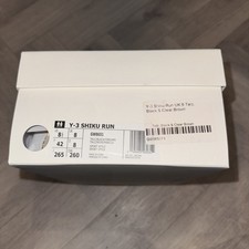 Y3 shiku run uk 8 talc, black