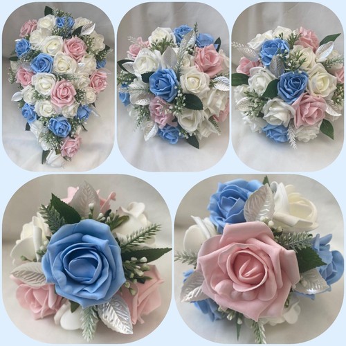 Wedding bouquets flowers pink - wedding,