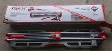 RUBI TILE CUTTER STAR 24" RIP, PRE OWNED CONDITION -missing Ruler