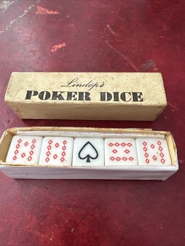 Lindop vintage poker - vintage, dice