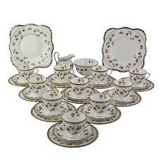 Tuscan China, 10 Place Floral Tea Set