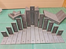 Pair Heavy Duty Solid Steel Industrial Rustic Shelf Brackets Metal Iron UK MADE!