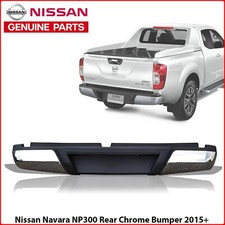 FITS NISSAN NAVARA NP300 2015+ D23M REAR CHROME PLATED BUMPER WITH BRACKETS NEW