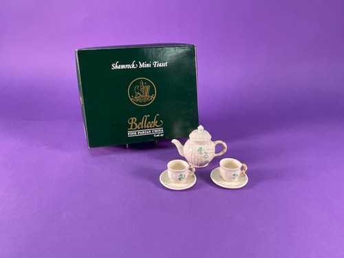 Belleek shamrock miniature tea - belleek,